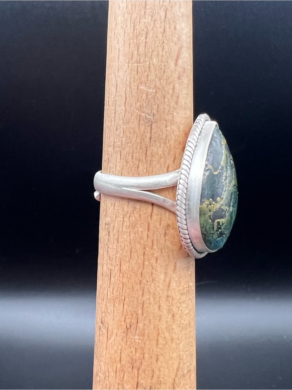 Blackjack Turquoise Adjustable Ring - Picture 2 of 9